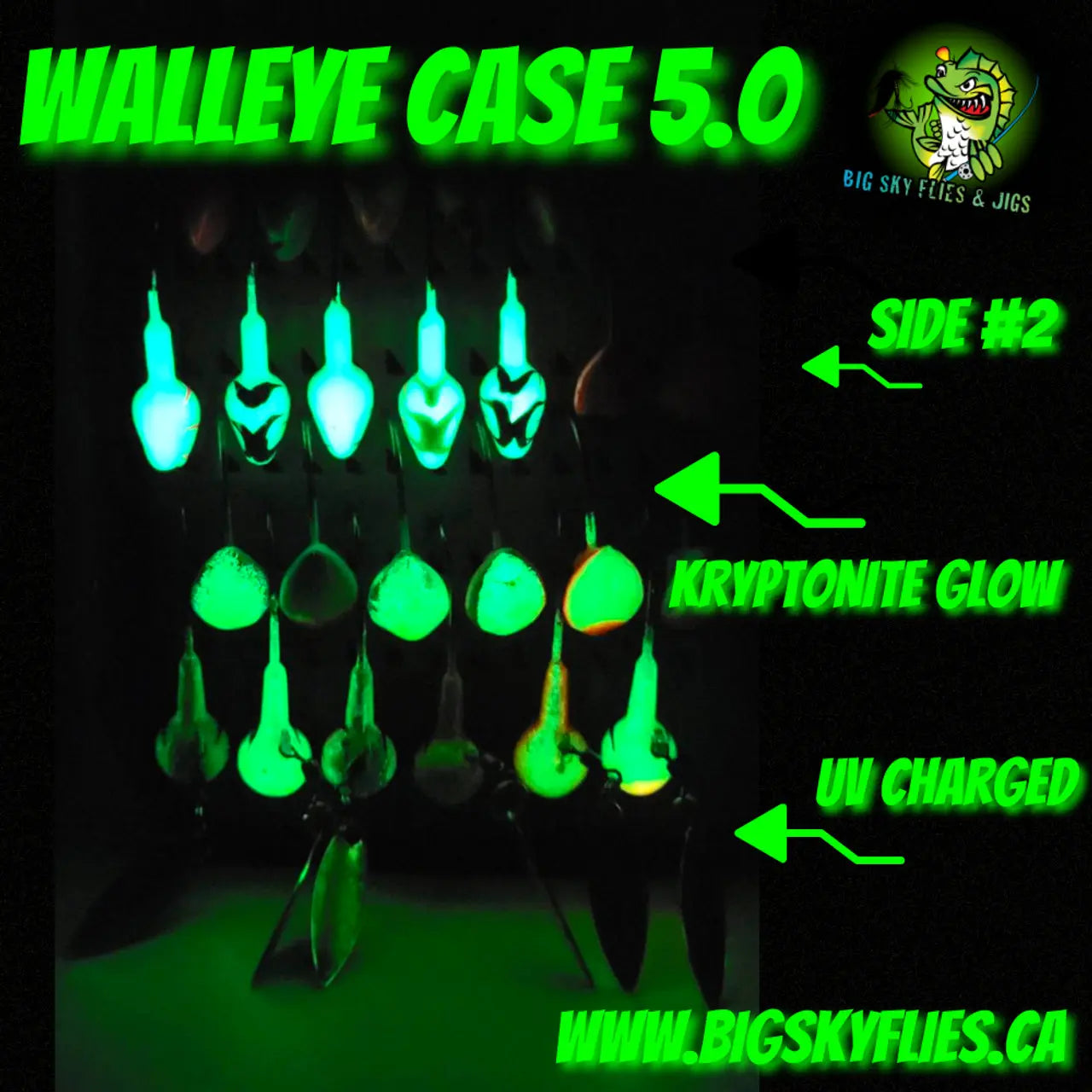 🍁Big Sky Walleye Case 5.0 58pc set