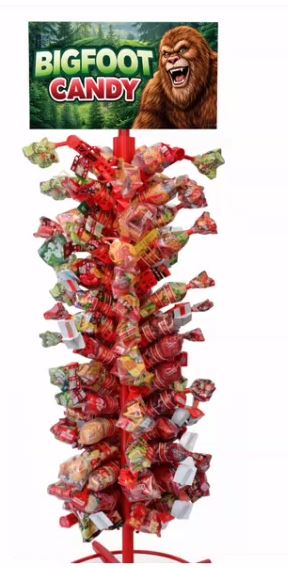 BigFoot Candy Cone Asst Dsply 144ct