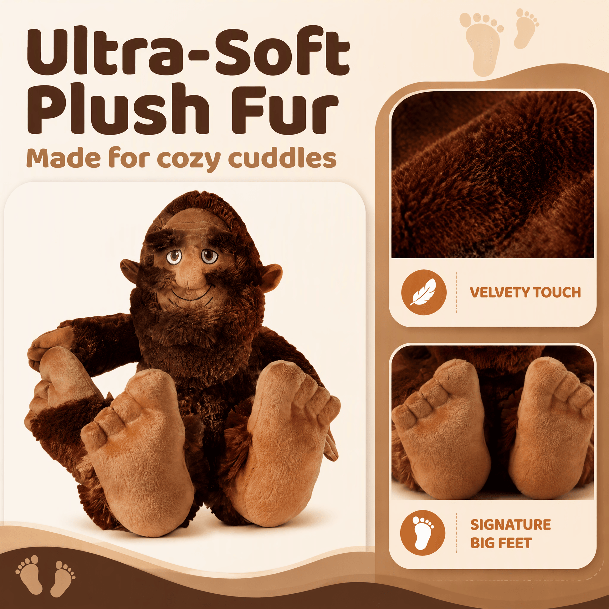 BigFoot Sasquatch Plush Toy 10"