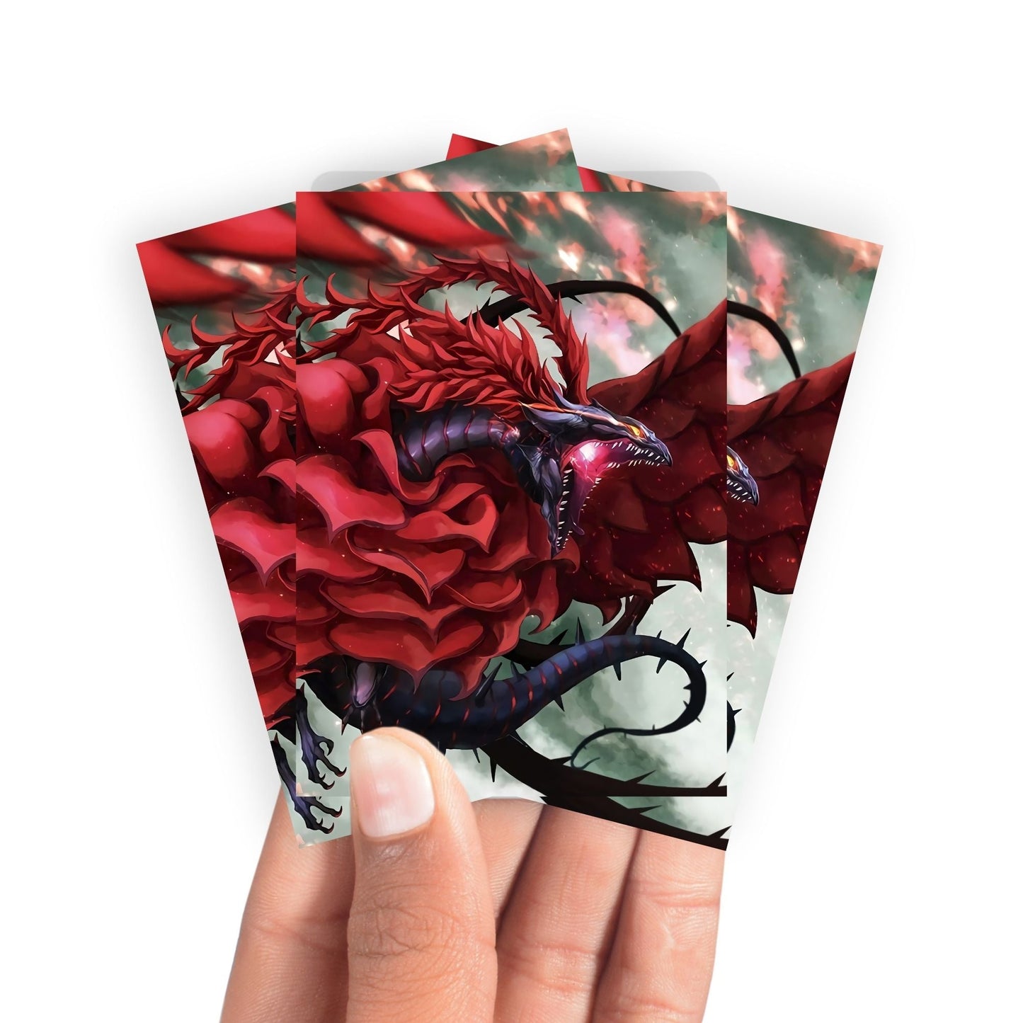 Black Rose Dragon Card Sleeves