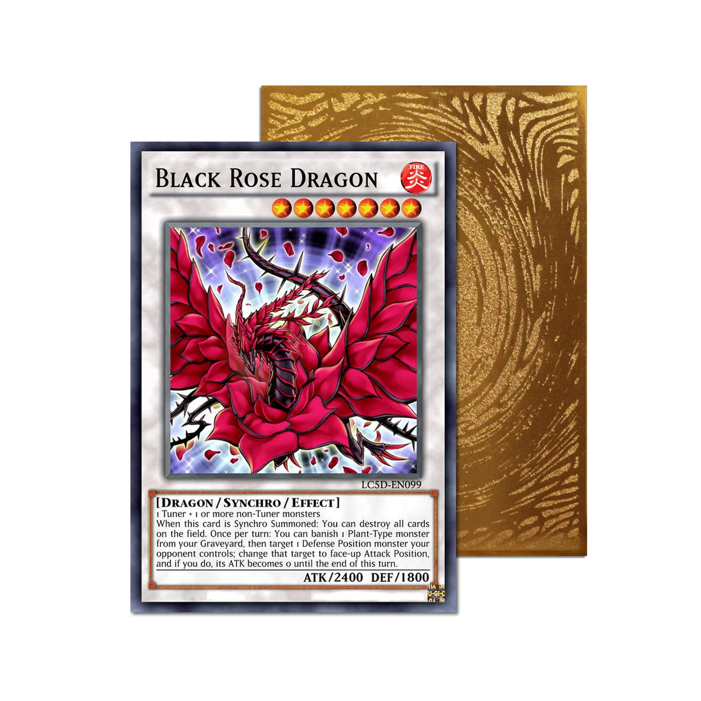 Black Rose Dragon Metal Orica Card