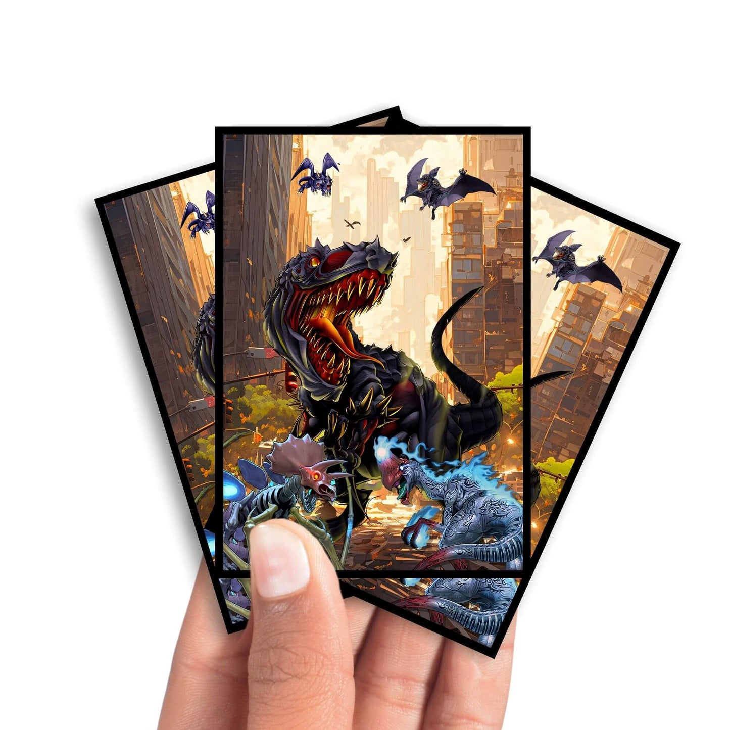 Black Tyranno Card Sleeves