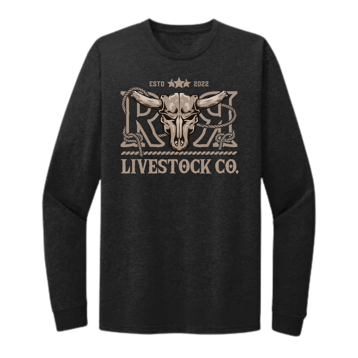 RR LIVESTOCK CO. LONG SLEEVE T-SHIRT | Black