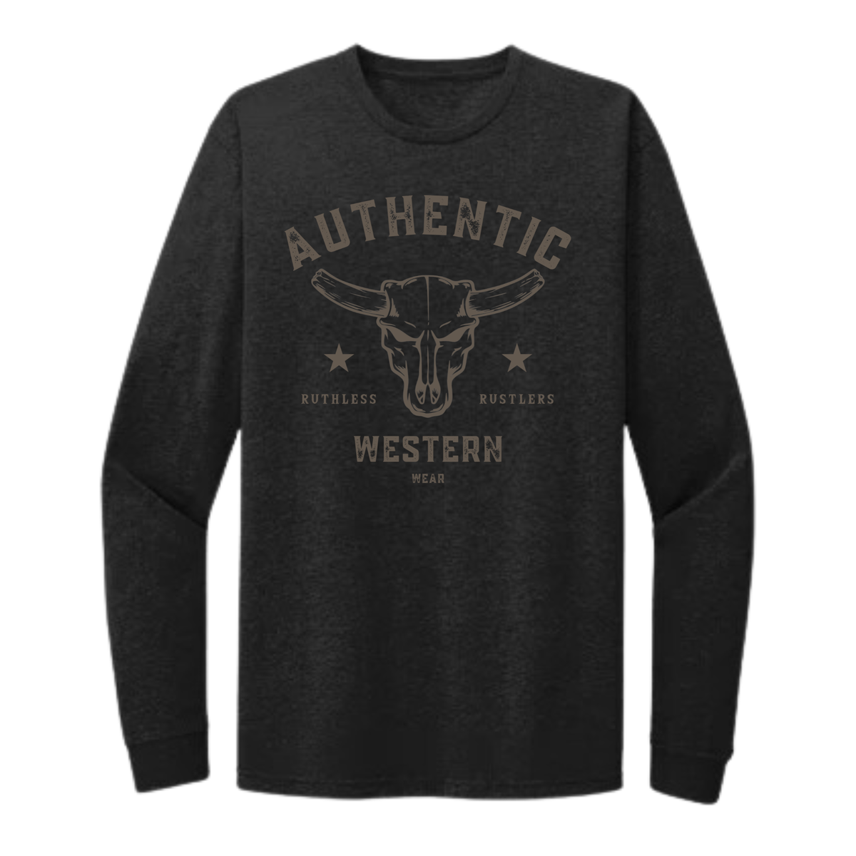 AUTHENTIC WESTERN LONG SLEEVE T-SHIRT | Black