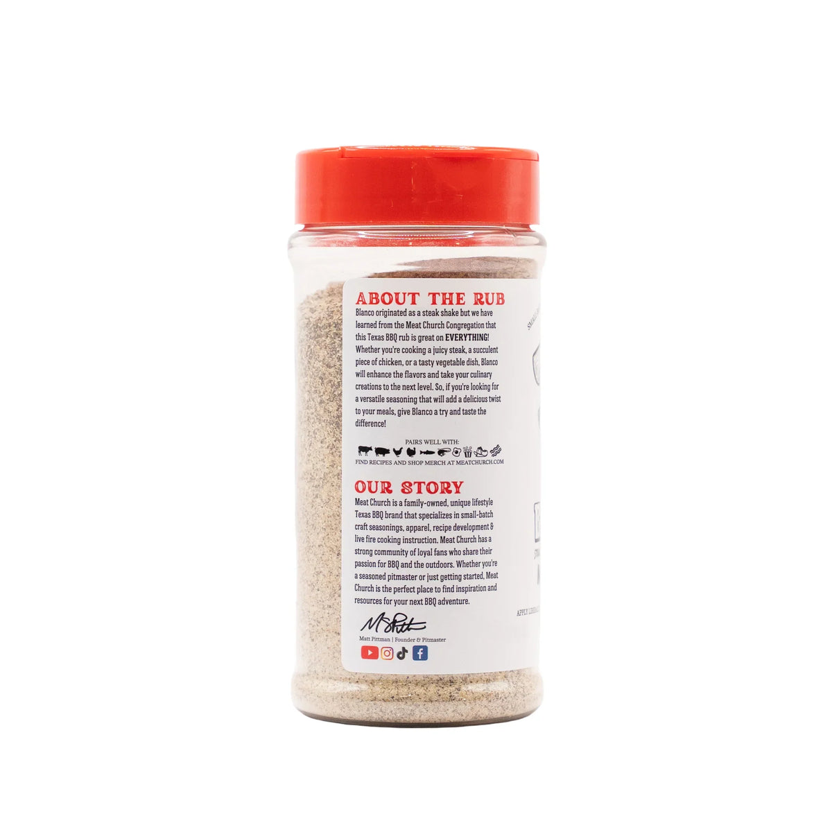 Meat Church BLANCO Steak & Everything Else Seasoning – 12 oz
