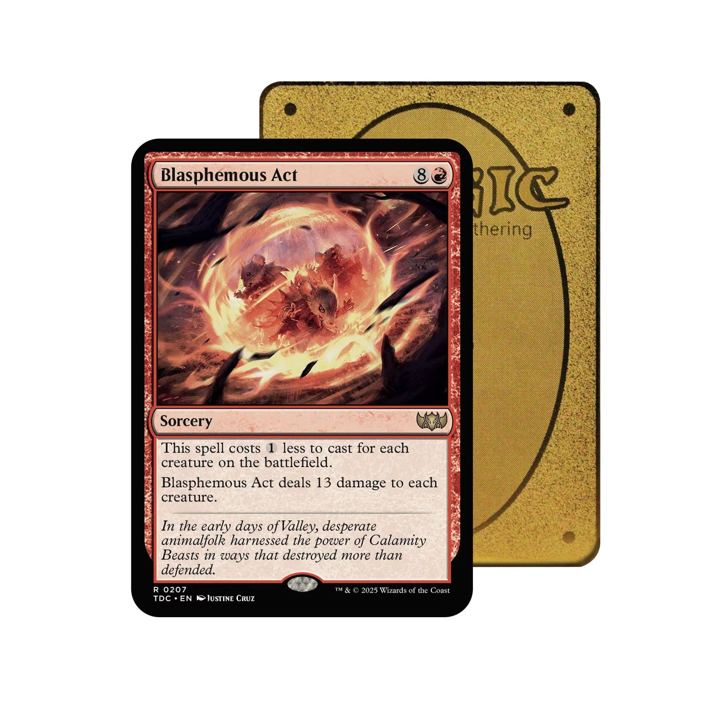 Blasphemous Act Metal Orica Card
