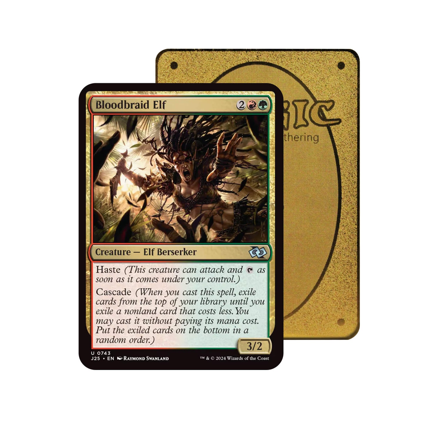 Bloodbraid Elf Metal Orica Card