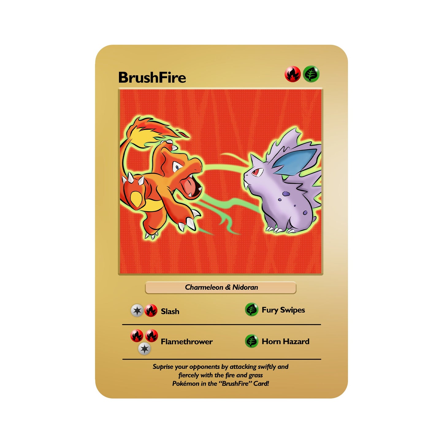 BrushFire Theme Metal Orica Card
