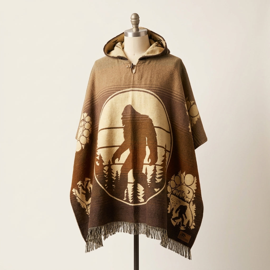 Big foot Hand Made Wool Poncho