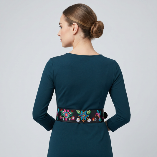 Heritage Leather Regalia  Belt (HUMMINGBIRD)