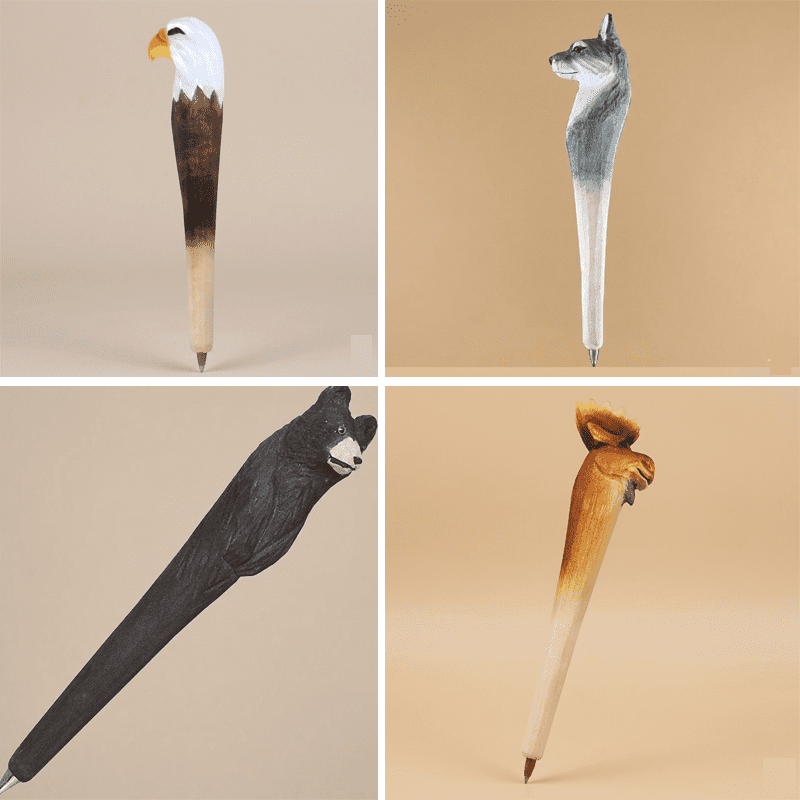Hand Crafted Wooden Pens - Assorted Designs (CD-4501)