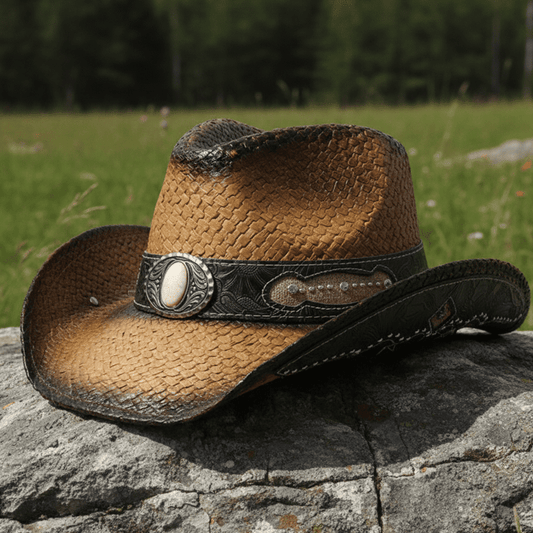 Western Cowboy Hat Unisex With Accessories -Brown (CDYWL-2582)