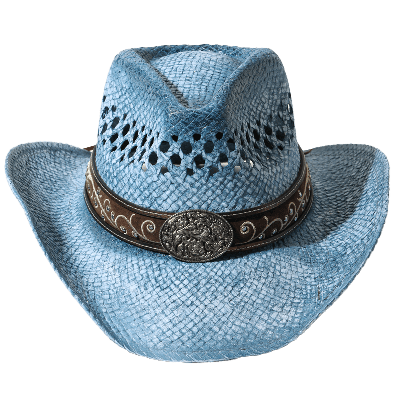 Western Cowboy Hat Unisex With  Accessories - Blue (CDYWL-2584)