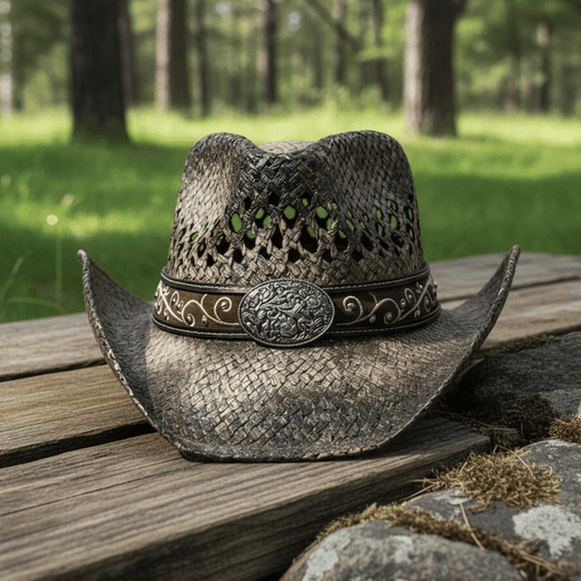 Western Cowboy Hat Unisex With Accessories -Brown (CDYWL-2584)