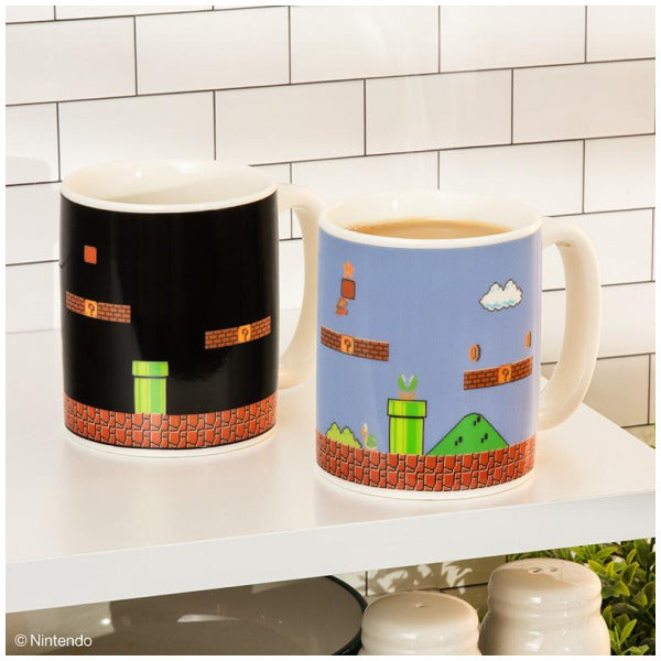 Super Mario Bros Level Heat Change 10 Oz. Ceramic Mug