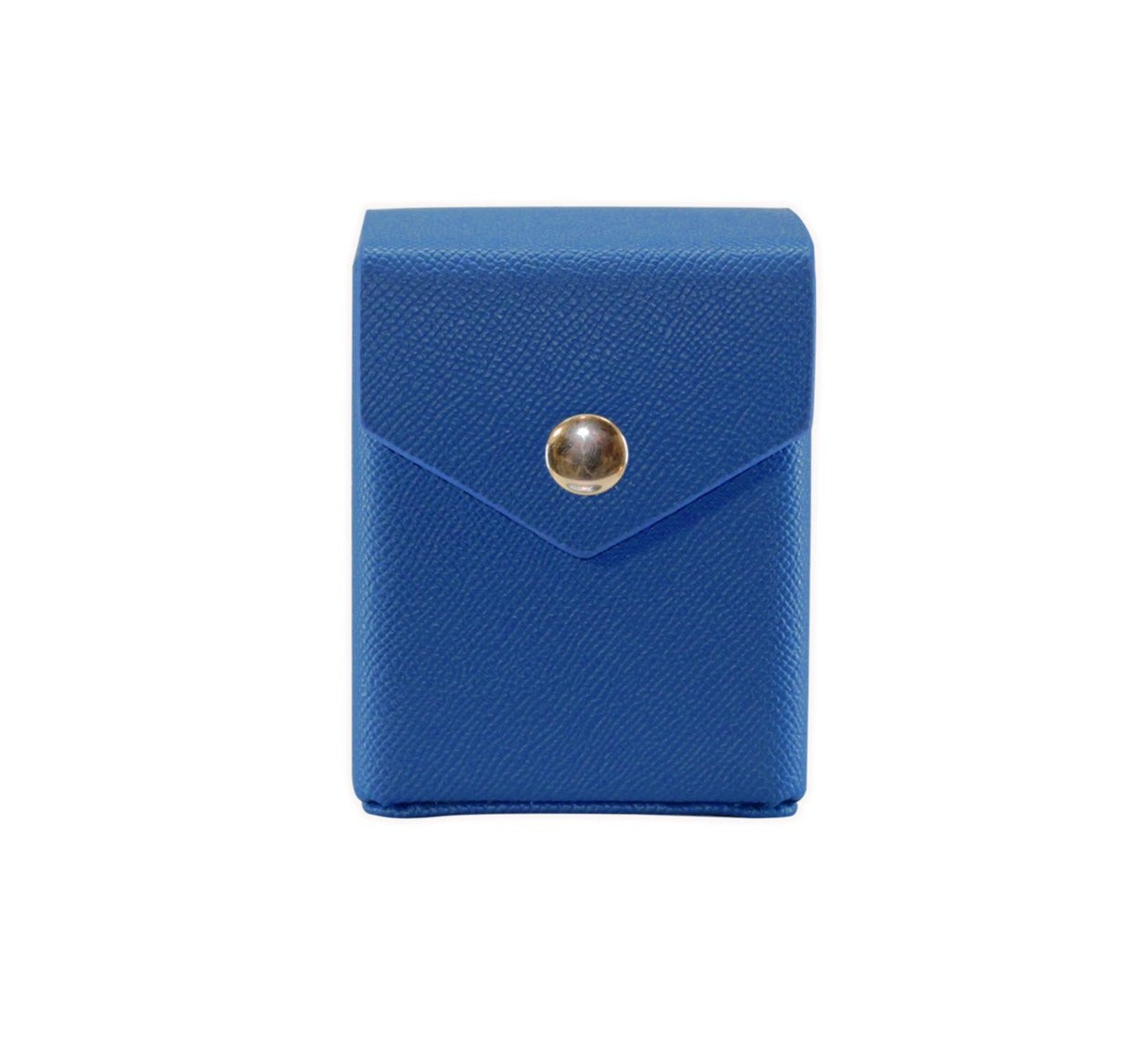 Blue - Hard Shell - Textured Leather - Deck Box - With Belt Loop