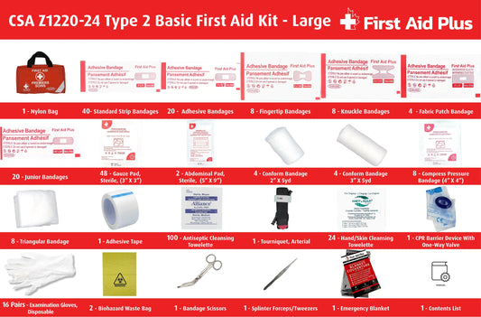 CSA First Aid Kit, Type 2 Basic - Large (51-100 Workers)