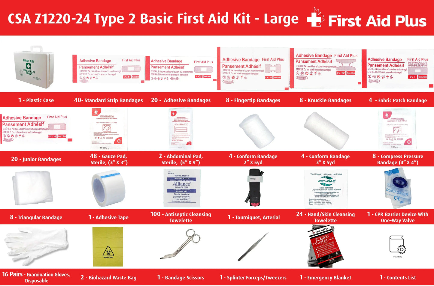 CSA First Aid Kit, Type 2 Basic - Large (51-100 Workers)