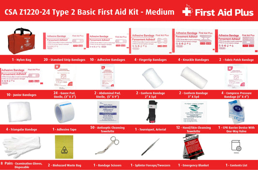 CSA Type 2 Basic First Aid Kit - Medium (26-50 Workers)