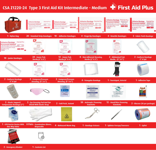CSA Type 3 Intermediate First Aid Kit - Medium (26-50 Workers)