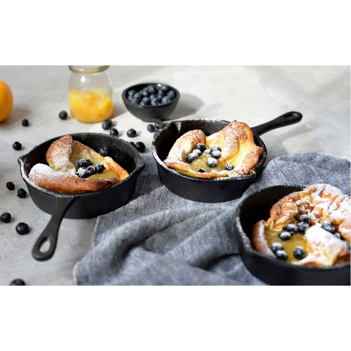 TableCraft Cast Iron Cookware 12 oz Round Mini Skillet