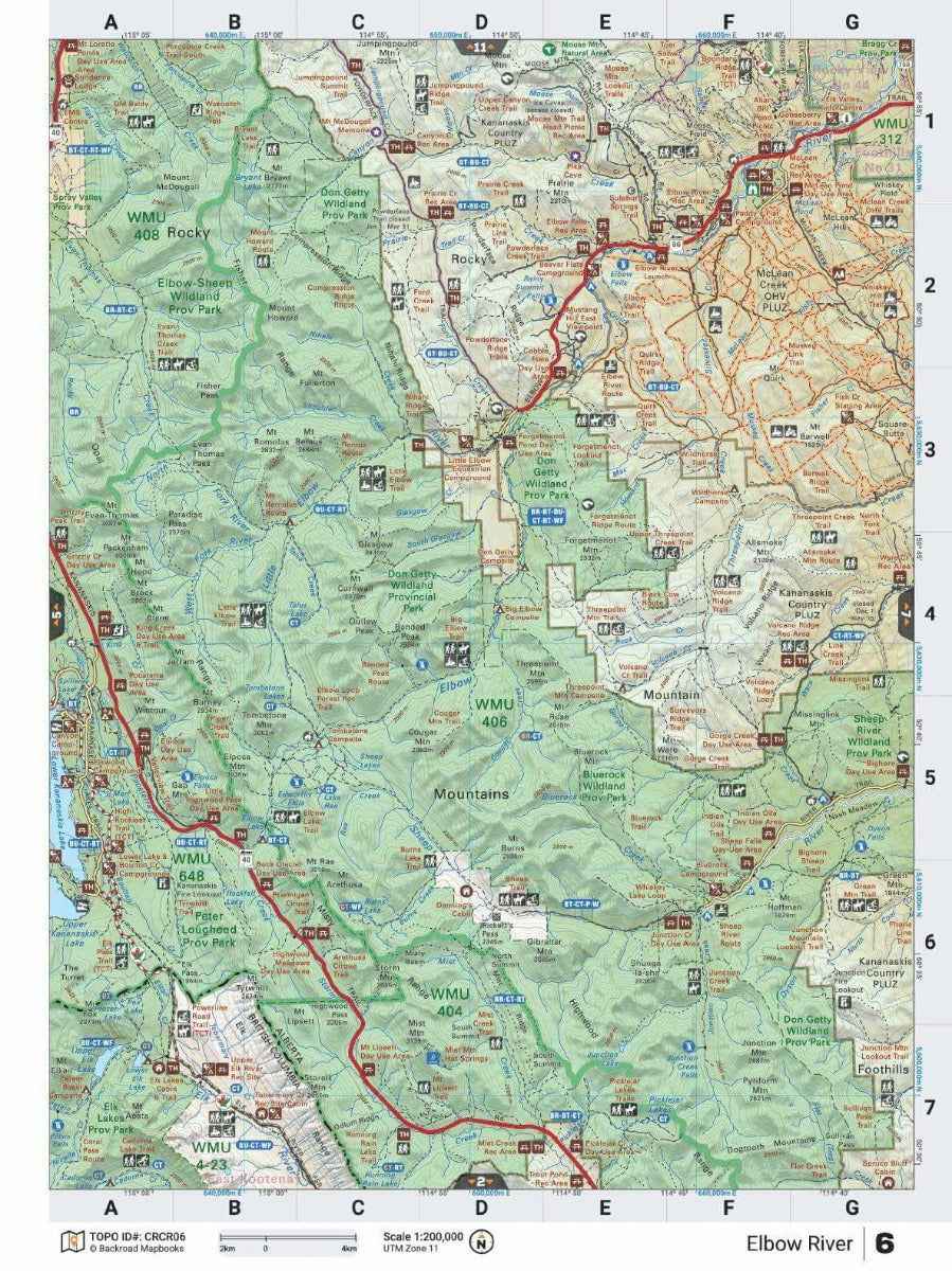 Canadian Rockies Backroad Mapbook