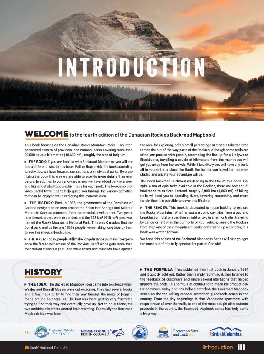 Canadian Rockies Backroad Mapbook