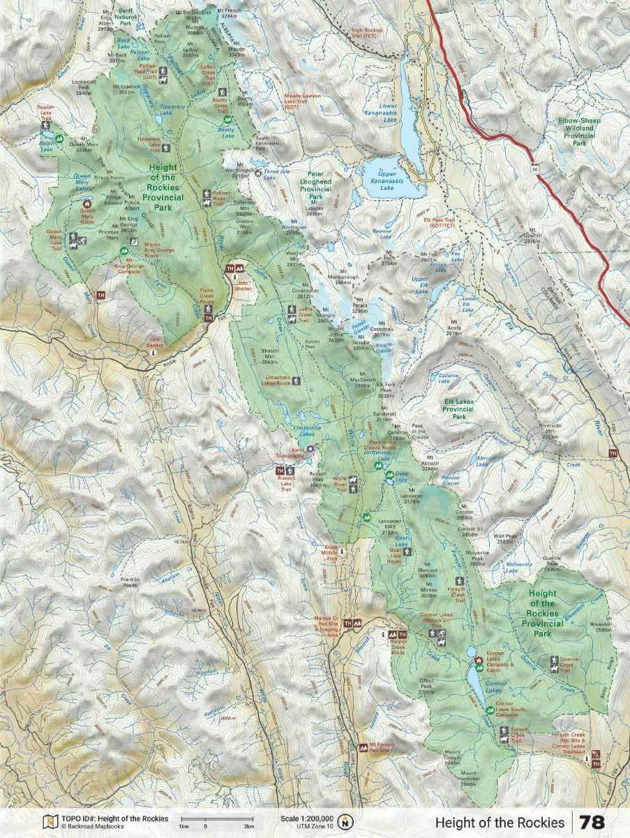 Canadian Rockies Backroad Mapbook
