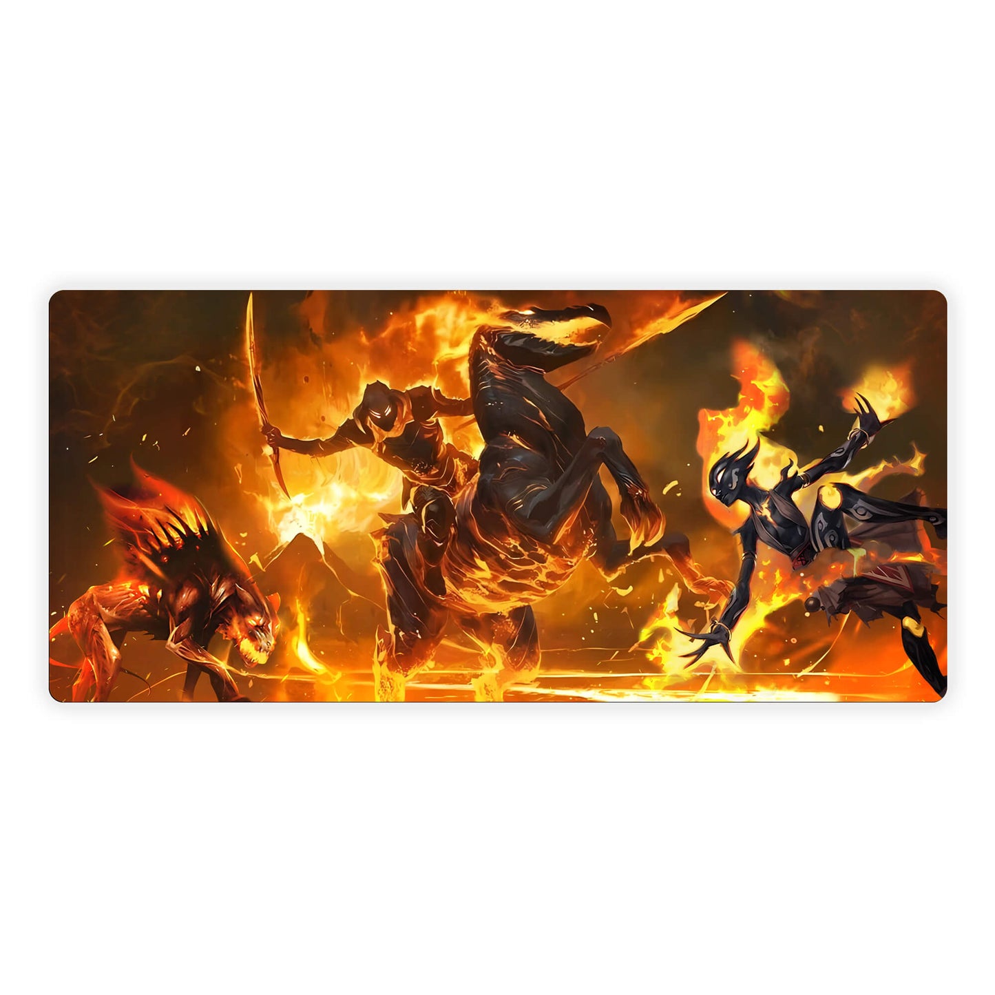 Cavalier of Flame Mouse Pad