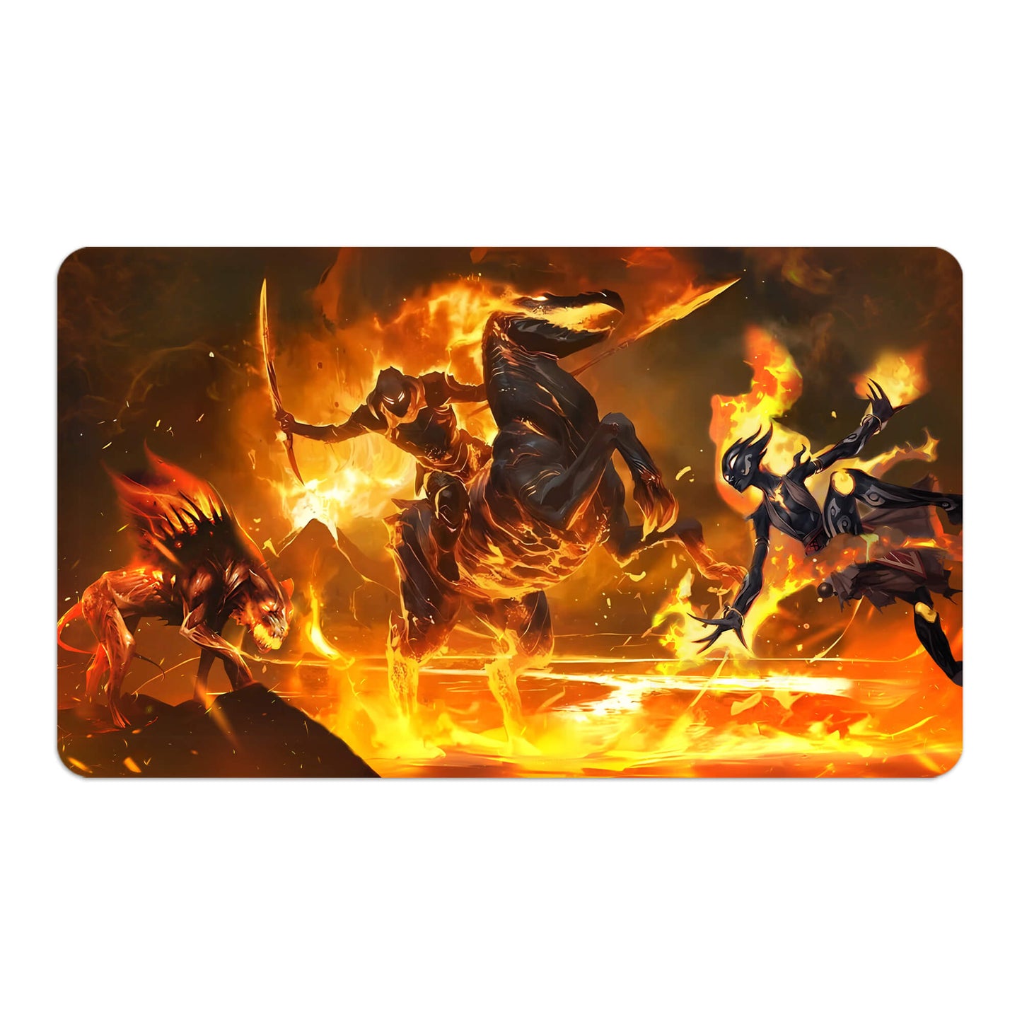 Cavalier of Flame Playmat