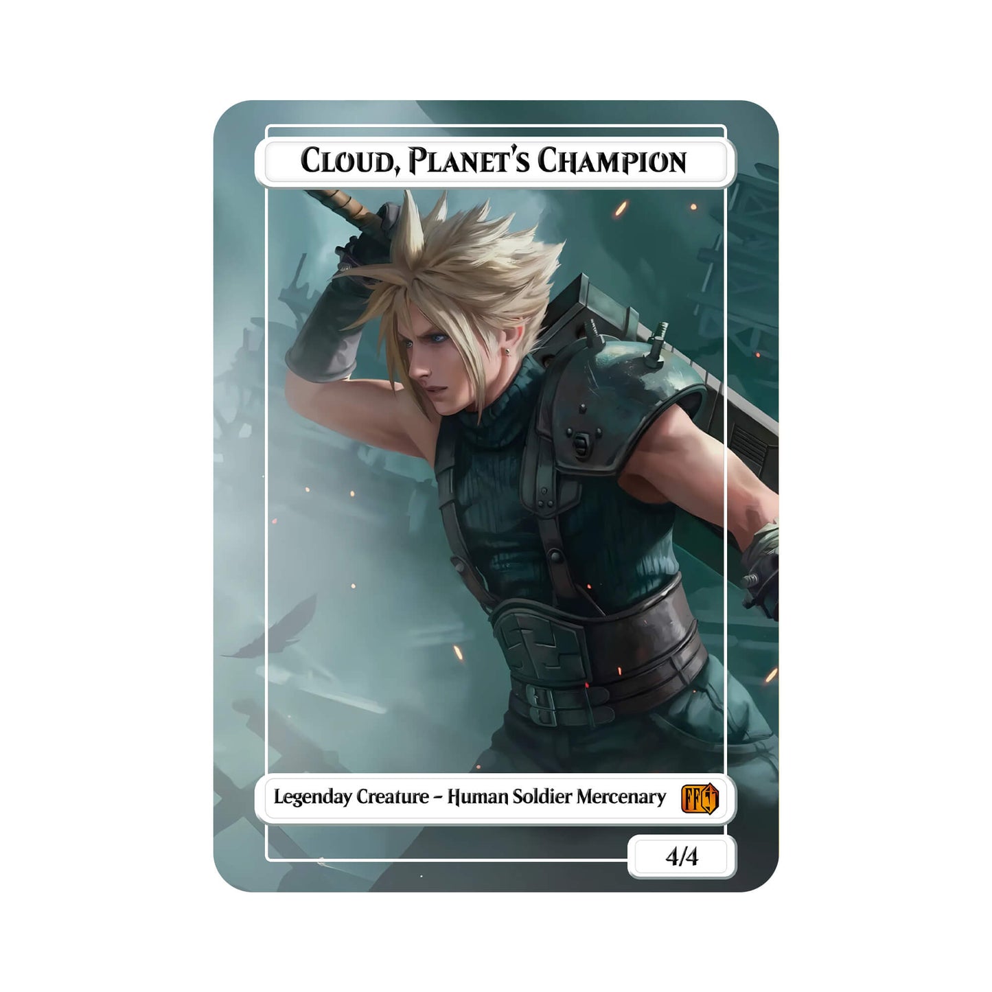Cloud, Planet's Champion Metal Orica Card