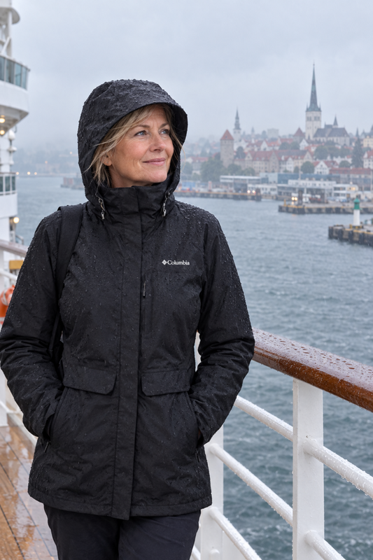 Columbia Women's Longer Miles Waterproof Breathable Long Rain Jackets XS-S Sizes
