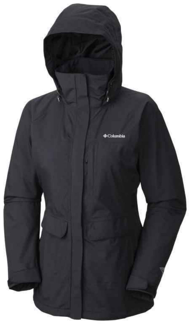 Columbia Women's Longer Miles Waterproof Breathable Long Rain Jackets