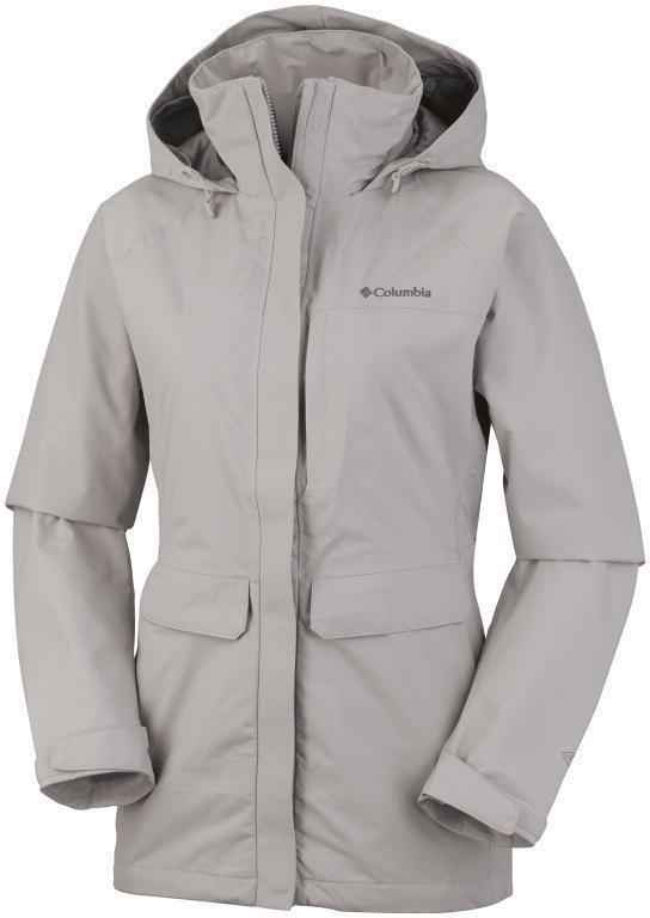 Columbia Women's Longer Miles Waterproof Breathable Long Rain Jackets