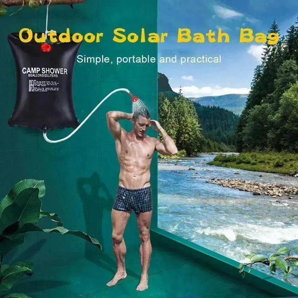 Compact 20L Solar Shower for Camping