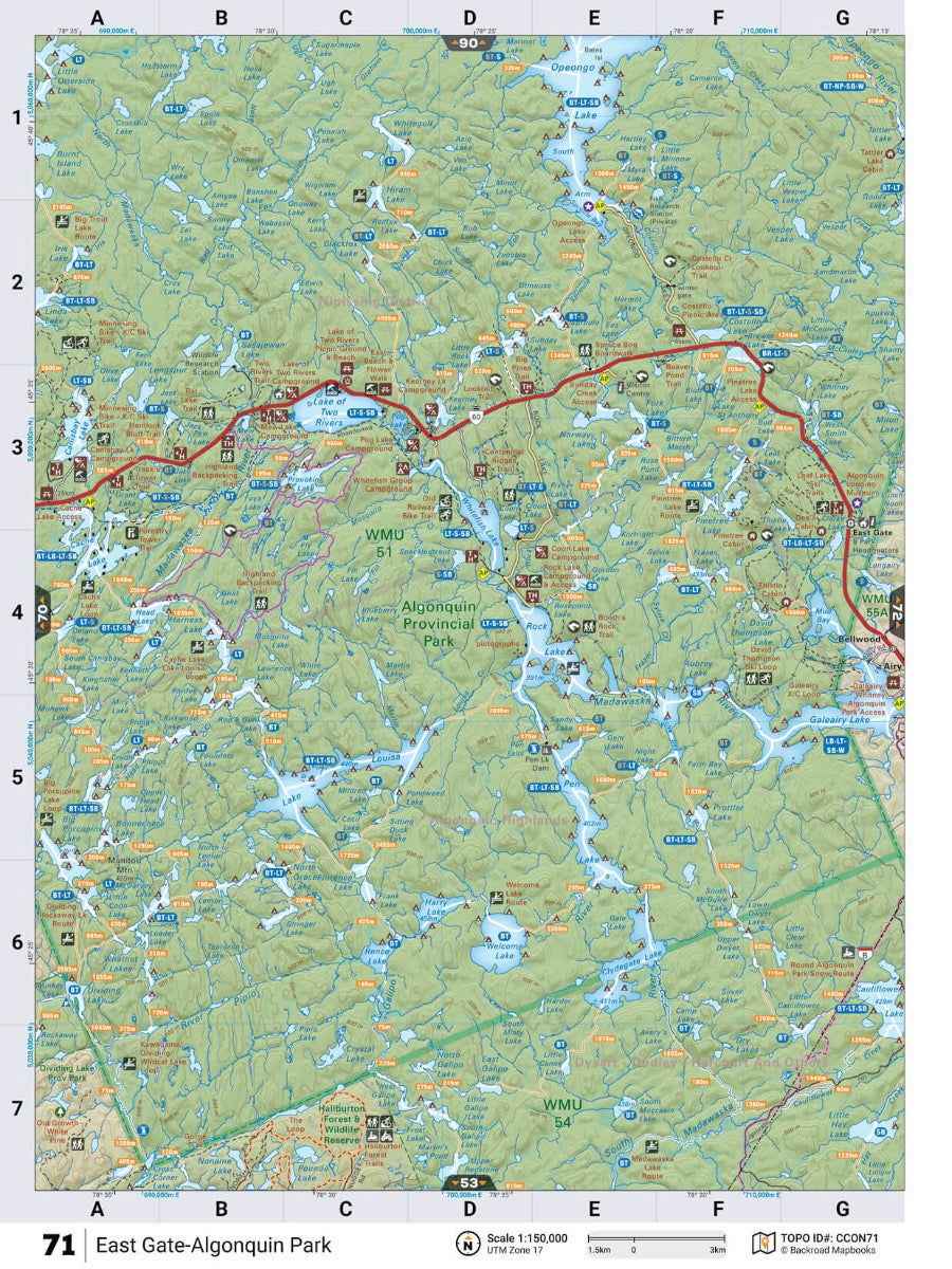 Cottage Country Ontario Backroad Mapbook