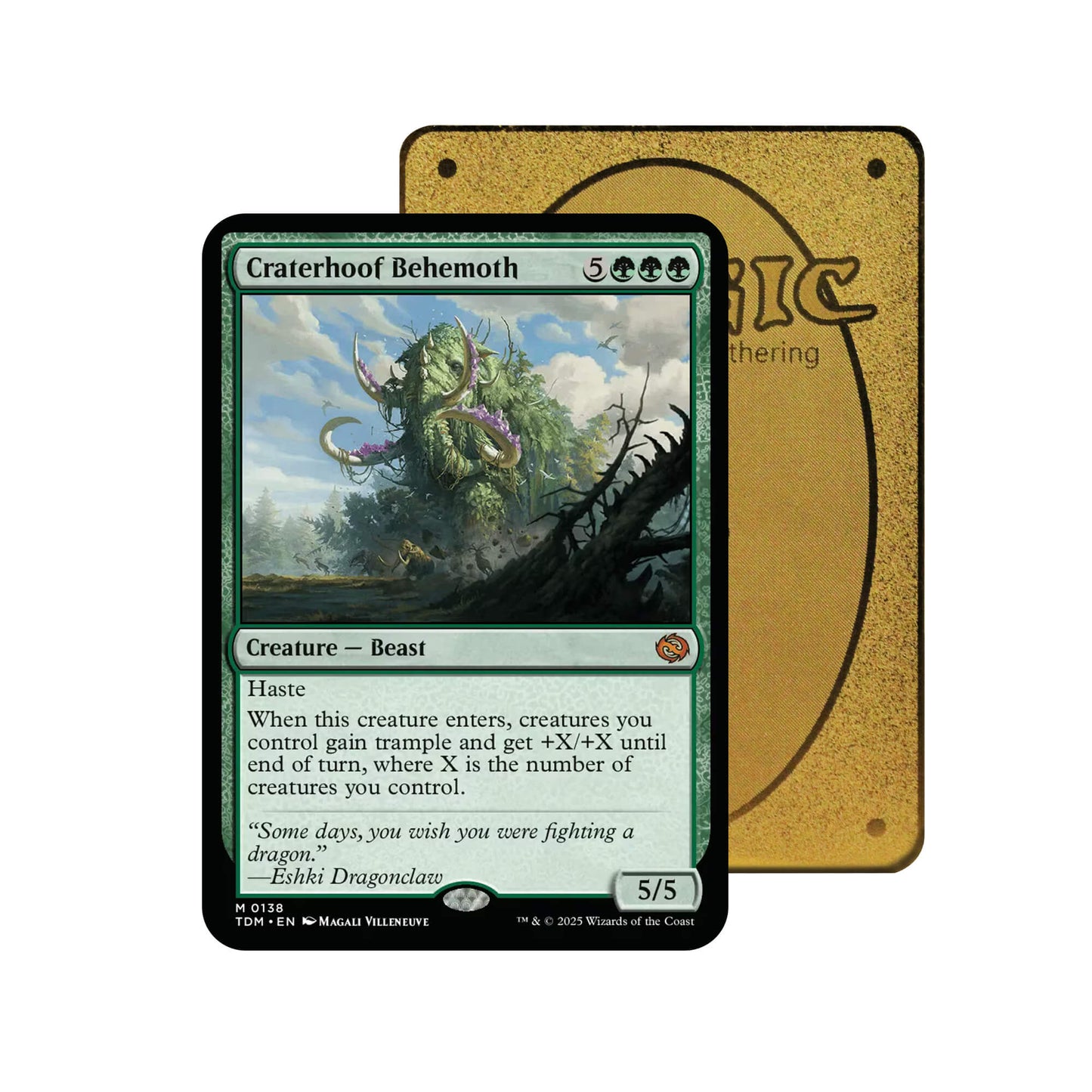 Craterhoof Behemoth Metal Orica Card