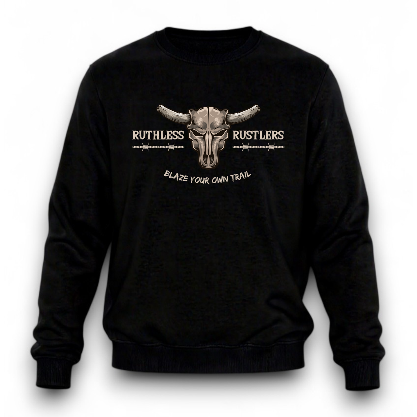 Ruthless Rustlers Barbed Wire Crewneck