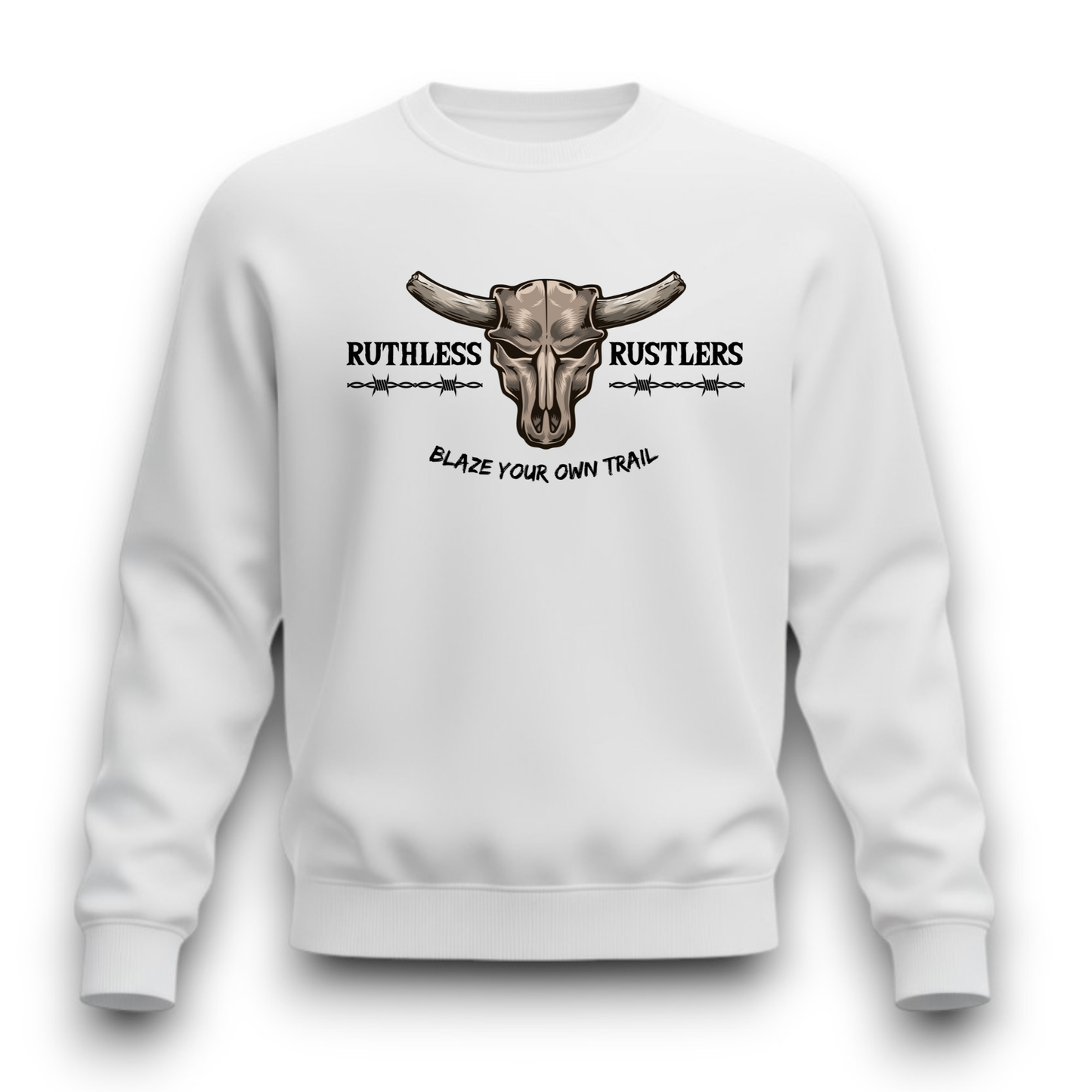 Ruthless Rustlers Barbed Wire Crewneck