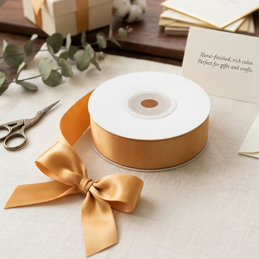 30 Meter Double Face Golden #675 Ribbon Roll