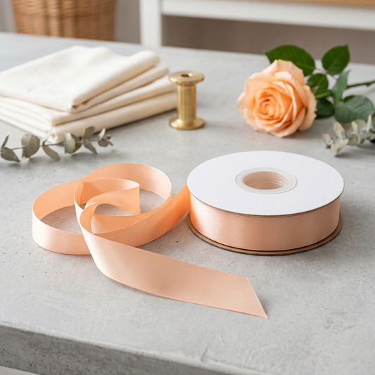 30 Meter Double Face Rose gold #714 Ribbon Roll
