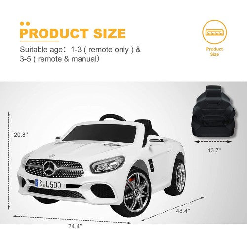 2026 Mercedes Benz 12V SL500 Kids Ride On Car with Remote Control