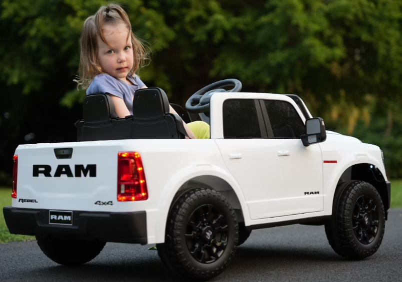 2026 Dodge Ram 24V 2 Seater Kids Ride On Car with Remote Control