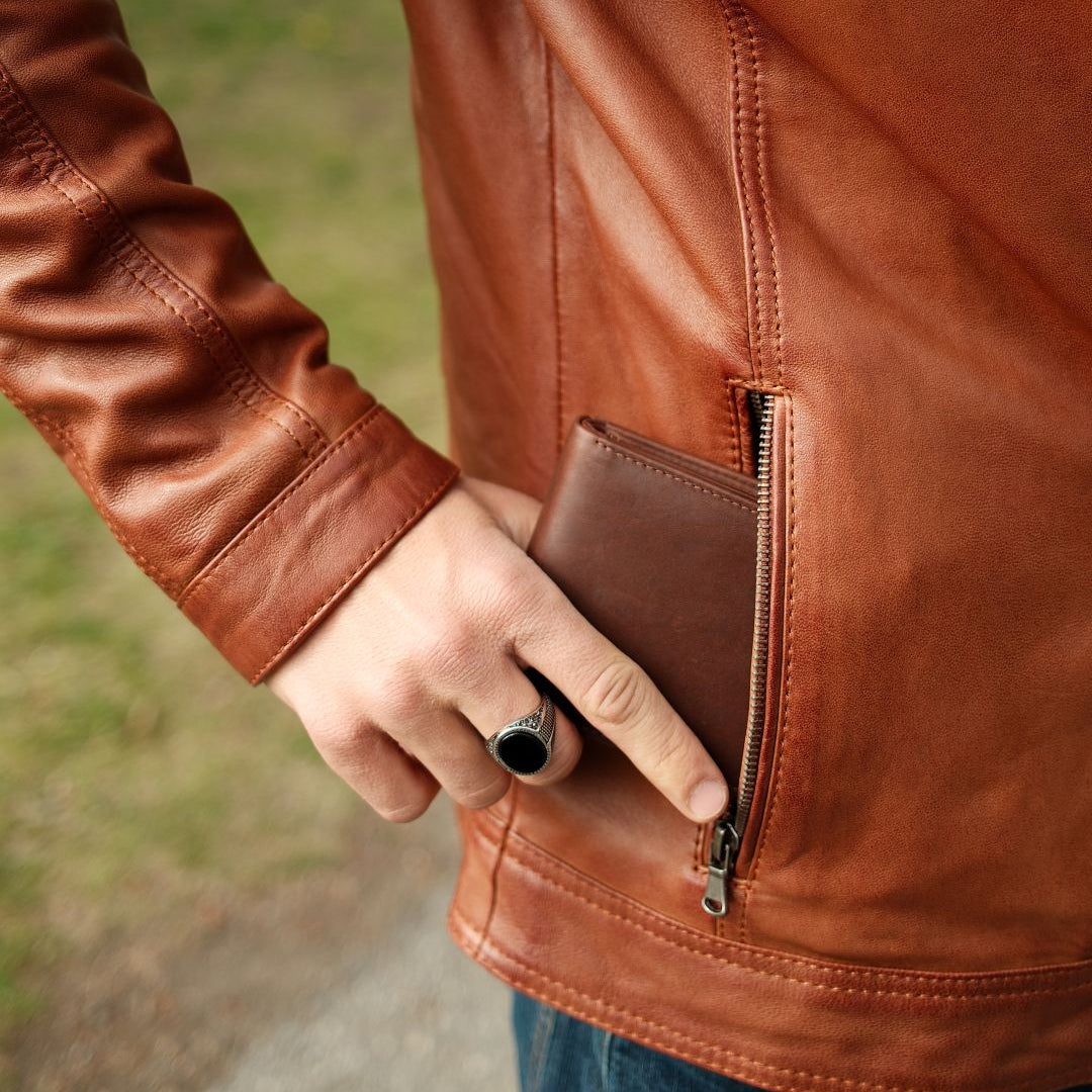 Men’s Genuine Leather Bifold Wallet. High Capacity 12 Card Slot Organizer