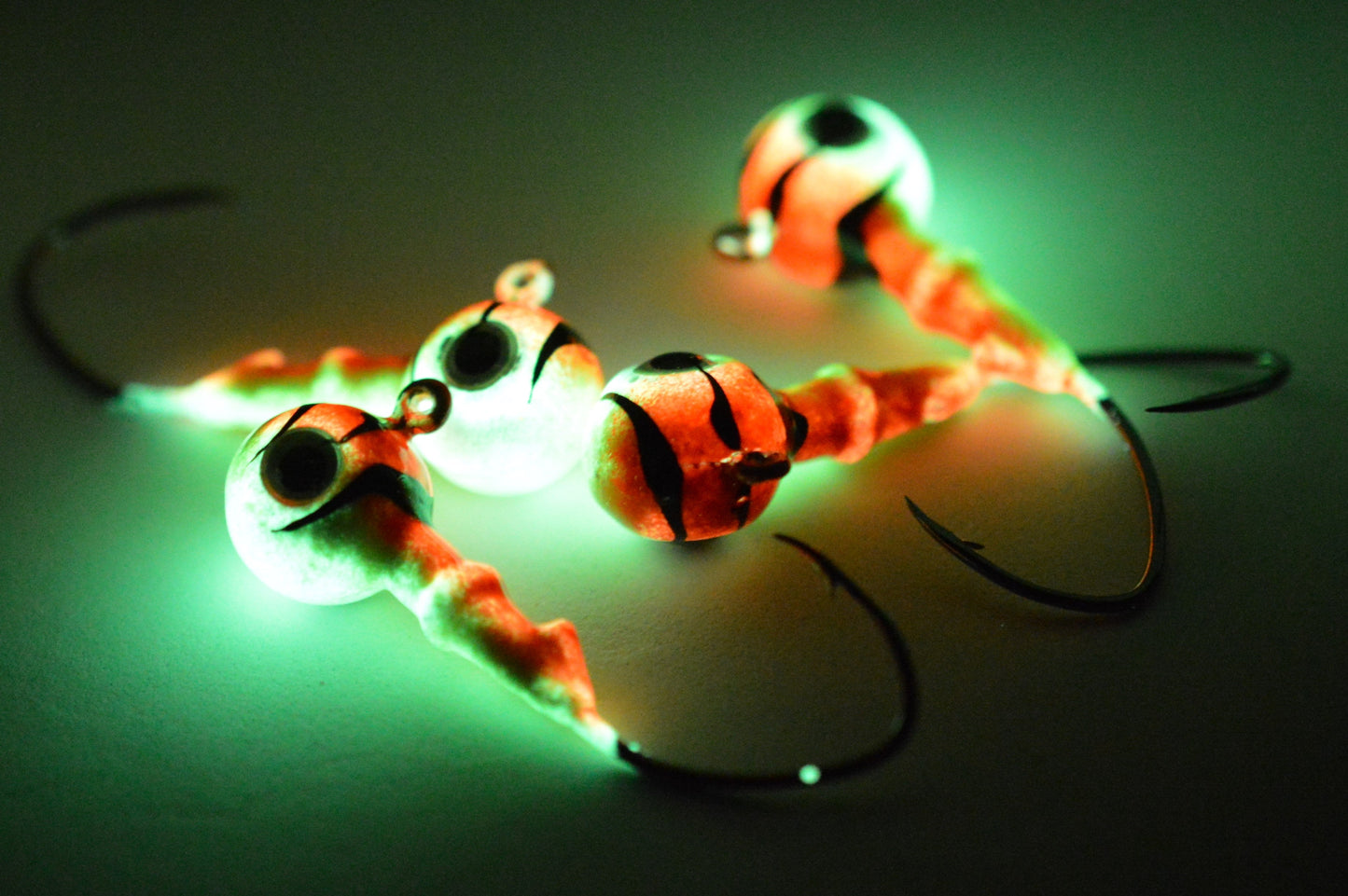 🍁Big Sky Mean Machine 1/4oz Glow Jig Heads 4/pack