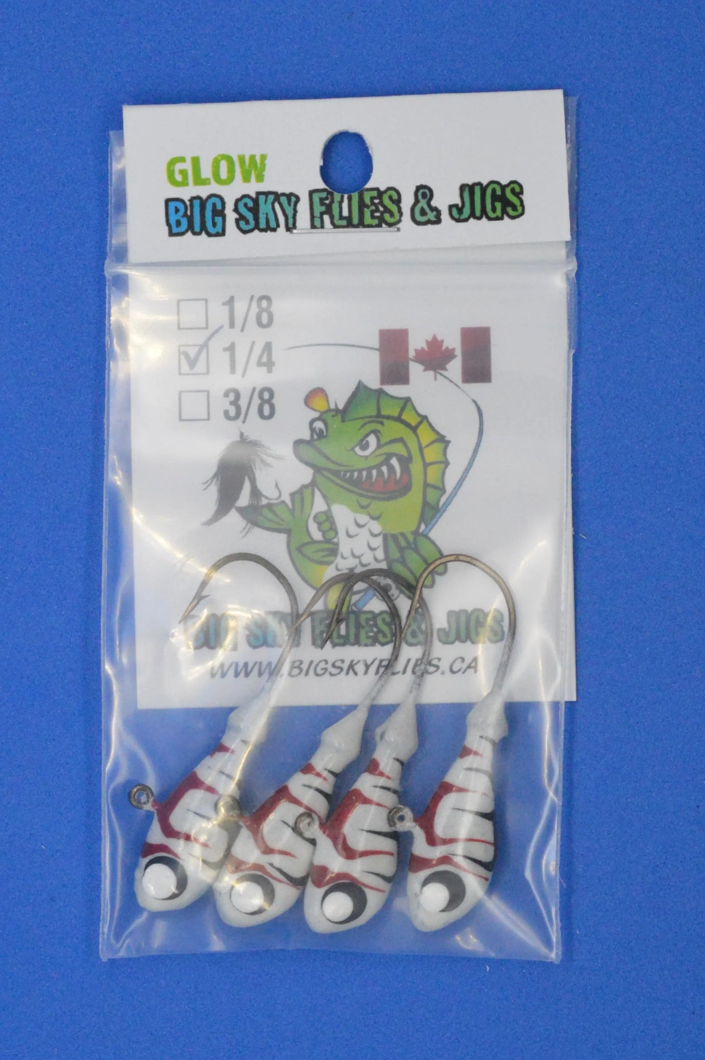 🍁Big Sky Deluxe Ultra Minnow 1/4oz Jigs 4/pack
