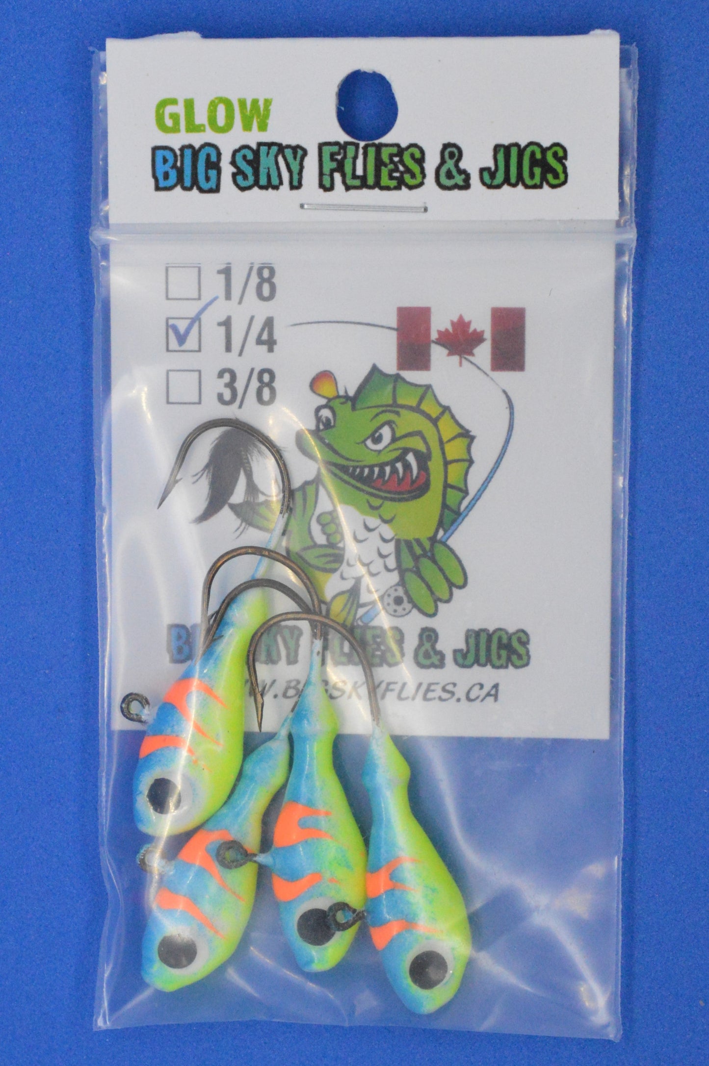 🍁Big Sky Deluxe Ultra Minnow 1/4oz Jigs 4/pack