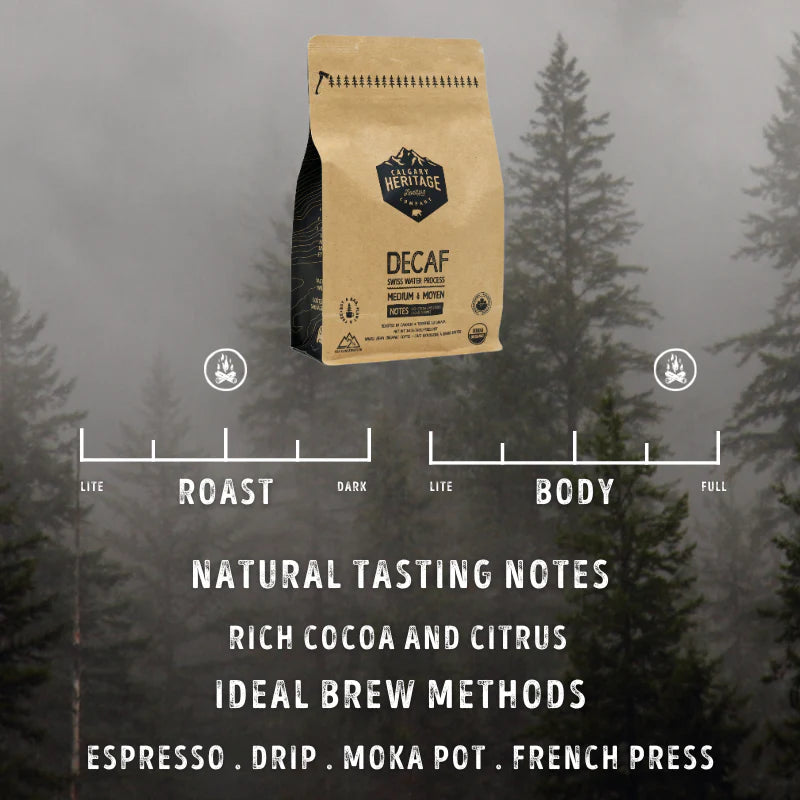 Organic Decaf Coffee - Calgary Heritage Roasting Co.