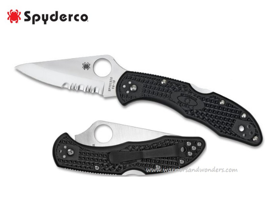 Spyderco Delica® 4 FRN Black Combo Edge