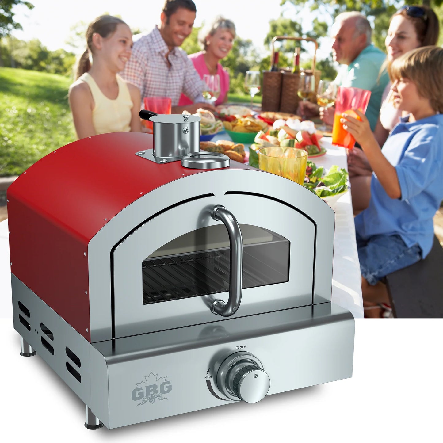 Deluxe Portable Propane Outdoor Pizza Oven